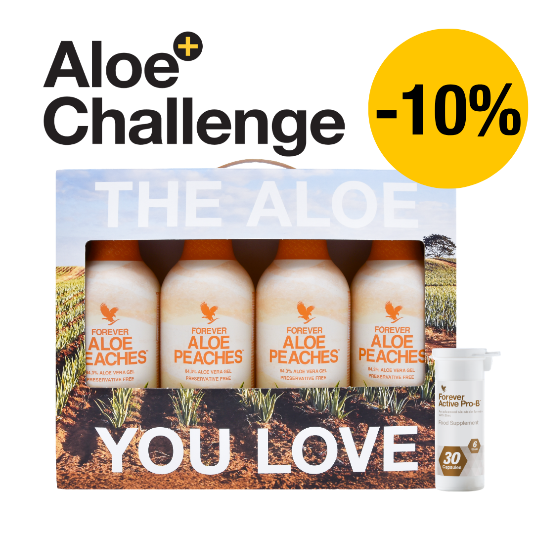 Duo 30 jours : Forever Aloe Peaches + Forever Active Pro-B