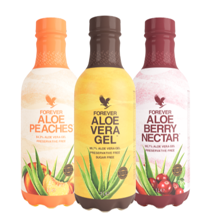 Tripack mix - Pulpe d'Aoe vera - Berry - Pêche