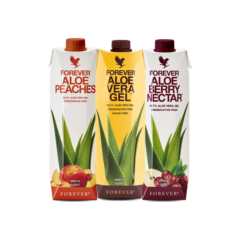 Tripack mix - Pulpe d'Aloe vera - Berry - Pêche